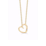 Guld & Sølv Design Vedhæng 14Kt Guld Med 0,01Ct Diamant Incl. Kæde 8350/7/14