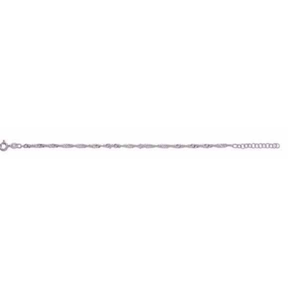 Guld & Sølv Design Armbånd I Sølv Singapore 8944