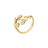 Lund  Ring Med Marguerit I Forgyldt Sølv 9075052-M