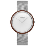 Obaku Herreur Med Trækkrans, Stål Safir Glas V245Gxcimc